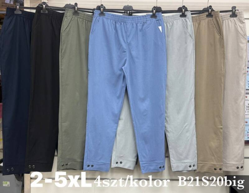 Spodnie damskie Roz 2XL-5XL, Mix Kolor Paczka 4 szt